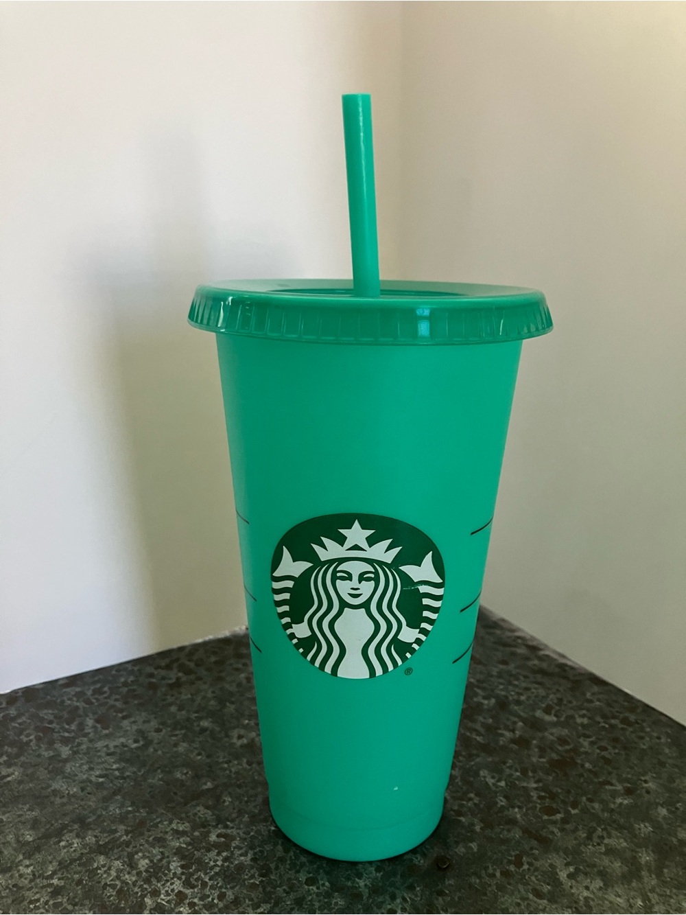 Starbucks Teal Green Reusable Tumbler with Straw 24 oz